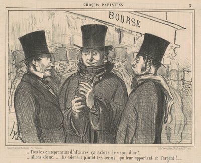 すべてのビジネス起業家はそれを愛しています... 作： Honoré Daumier