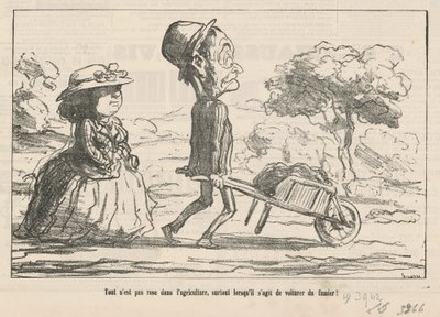農業はすべてがバラ色というわけではありません... 作： Honoré Daumier