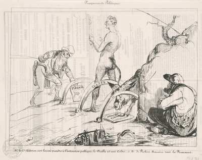 政治の罠 作： Honoré Daumier