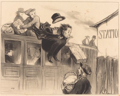 三十秒の駅 作： Honoré Daumier
