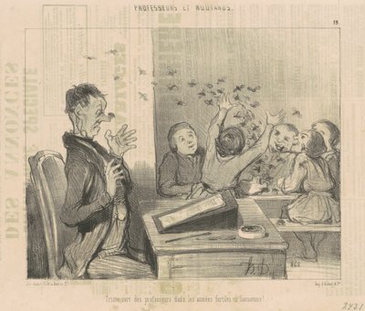 教師たちの悲しい運命… 作： Honoré Daumier