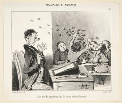 教師の悲しい運命？ - #19 pf 教授とマスターズ 作： Honoré Daumier