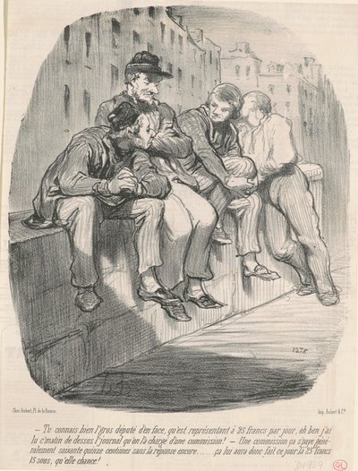 反対側のデブMPはよく知ってるよね… 作： Honoré Daumier