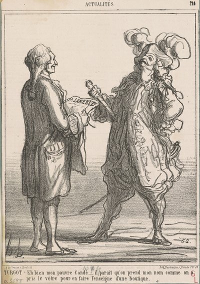 Turgot -- 可哀想なコンデ... 作： Honoré Daumier