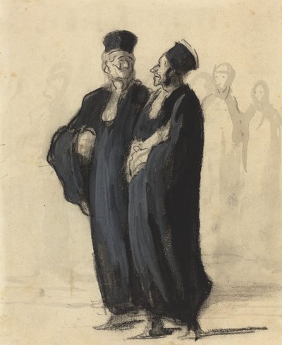 二人の弁護士 作： Honoré Daumier