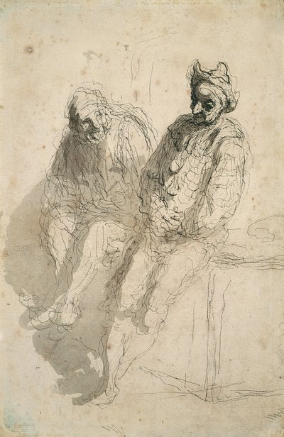 2つのサルティンバンク 作： Honoré Daumier