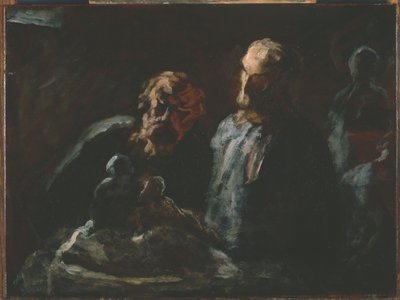 2つの彫刻家 作： Honoré Daumier