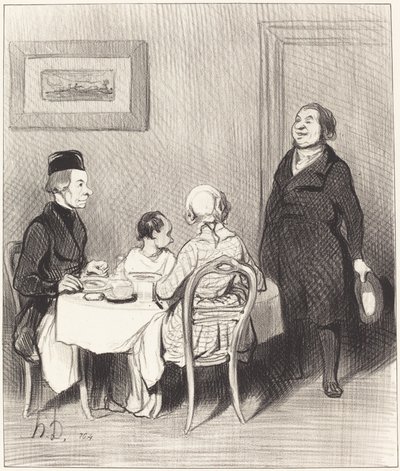 友達はクロコダイル... 作： Honoré Daumier