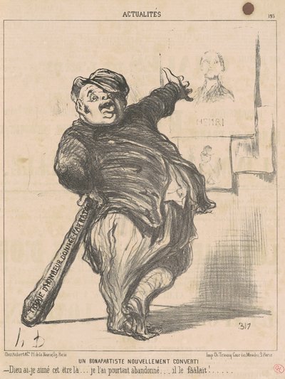 新たに改宗したボナパルティスト 作： Honoré Daumier