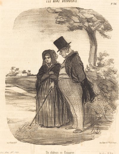 スペインの城 作： Honoré Daumier