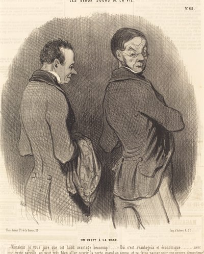 おしゃれな装い 作： Honoré Daumier