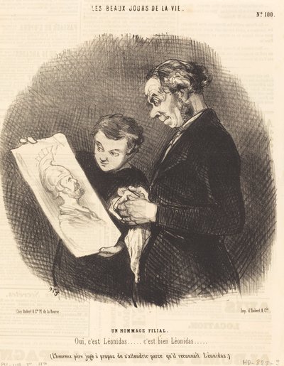 親孝行 作： Honoré Daumier