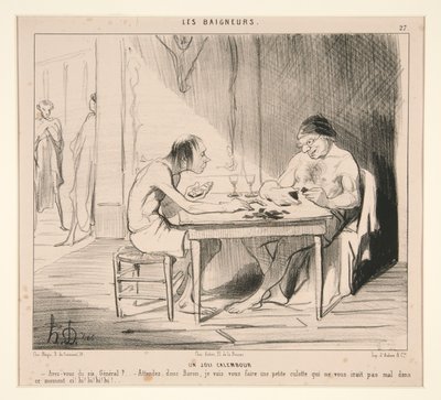 素敵な駄洒落。 将軍、あなたは 6 を持っていますか? 作： Honoré Daumier