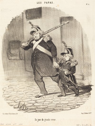 素晴らしいレビューの日 作： Honoré Daumier