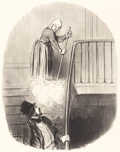 1月1日に忘れた入居者 作： Honoré Daumier