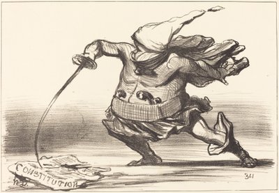 ブーツを履いたマタモレ 作： Honoré Daumier