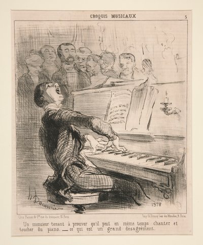 それを証明したい紳士 作： Honoré Daumier