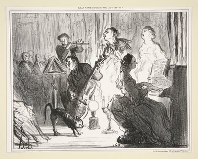 非常にComme il faut Houseのオーケストラ、No. 社会のコメディアンの8人 作： Honoré Daumier