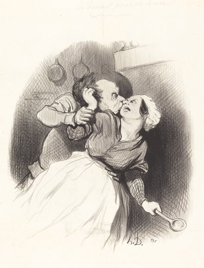 青春への回帰 作： Honoré Daumier