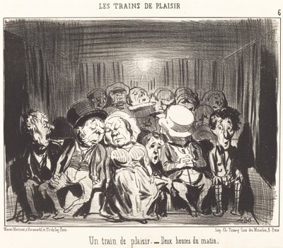 快楽の列車 作： Honoré Daumier