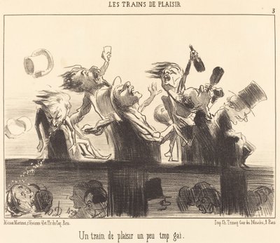 ちょっと陽気すぎるプレジャートレイン 作： Honoré Daumier