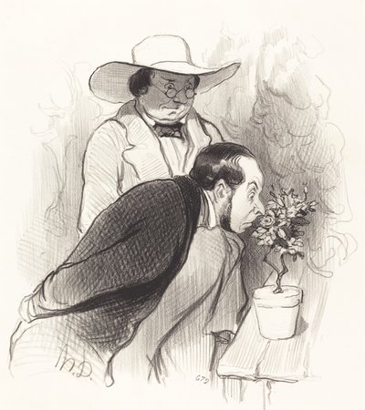 植物学者の勝利 作： Honoré Daumier
