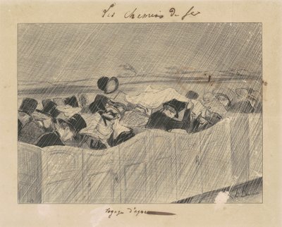 パリからオルレアンへの旅 作： Honoré Daumier
