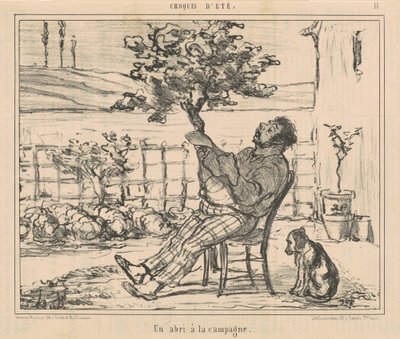 田舎の隠れ家 作： Honoré Daumier