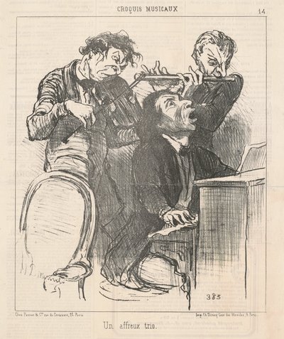 ひどいトリオ 作： Honoré Daumier