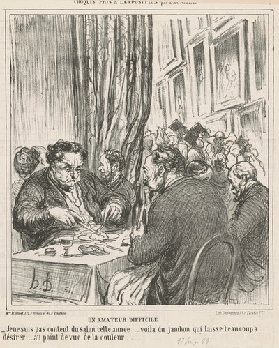 難しい素人 作： Honoré Daumier