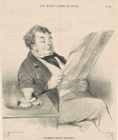 満足のいく自尊心 作： Honoré Daumier