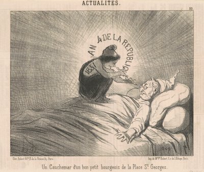 A Nightmare of a ... サン ジョルジュ広場のブルジョワ 作： Honoré Daumier