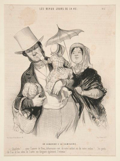 日曜日？ キャンペーン、第 17 位 作： Honoré Daumier