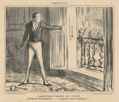 どこかの劇場の監督 作： Honoré Daumier