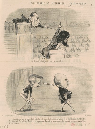 大統領の疲れるスピーチ 作： Honoré Daumier