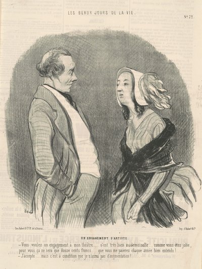 アーティストのこだわり 作： Honoré Daumier