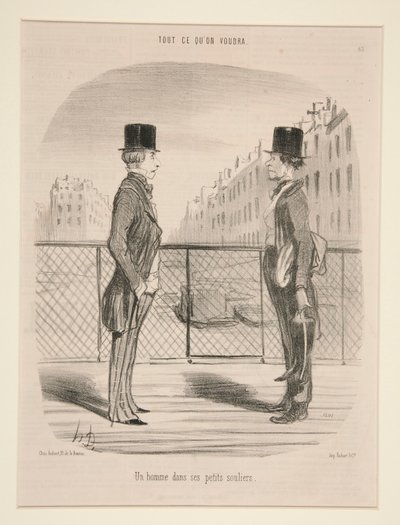 Tout Ce Quの小さな靴を履いた男 作： Honoré Daumier
