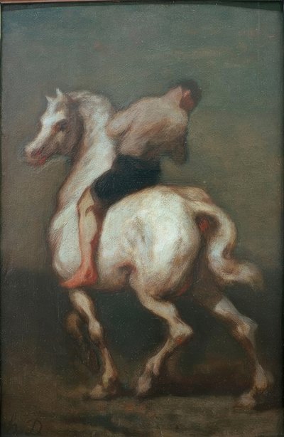 白い馬の男 作： Honoré Daumier