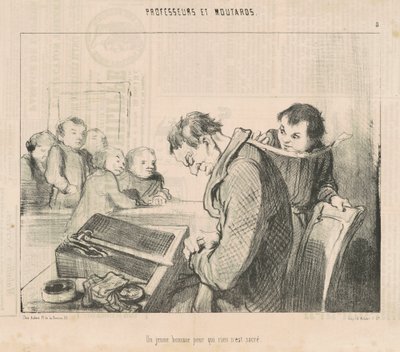 神聖なものが何もない若者 作： Honoré Daumier