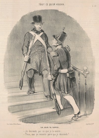 お世話の一日 作： Honoré Daumier