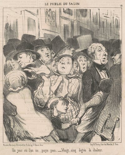お金を払わない日 作： Honoré Daumier