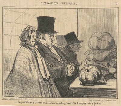 5フラン払う日 作： Honoré Daumier