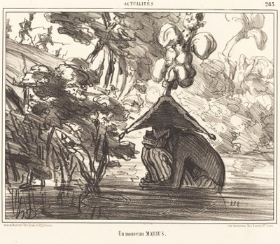 新しい夫 作： Honoré Daumier