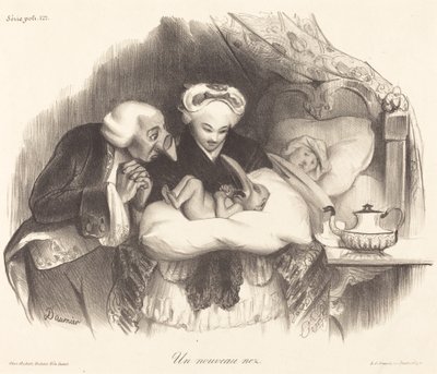 新しい鼻 作： Honoré Daumier