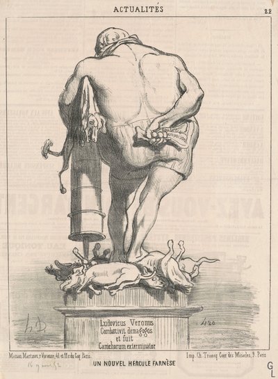 新しいファルネーゼ ヘラクレス 作： Honoré Daumier