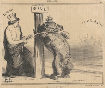 動揺するクマ 作： Honoré Daumier