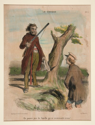 自分をすすめる貧乏父さん！ 作： Honoré Daumier