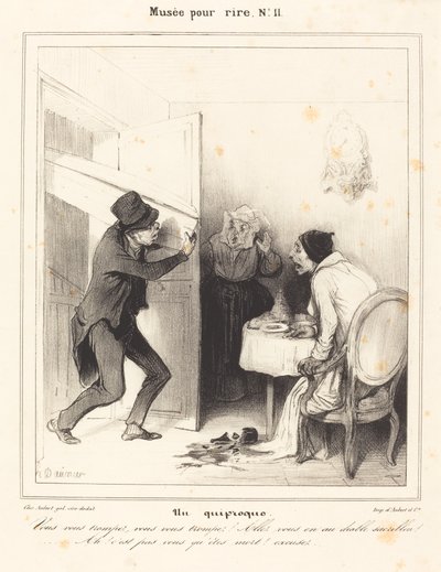誤解 - あなたは間違っている... 行く... 地獄... 作： Honoré Daumier