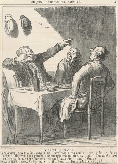 狩猟物語 作： Honoré Daumier