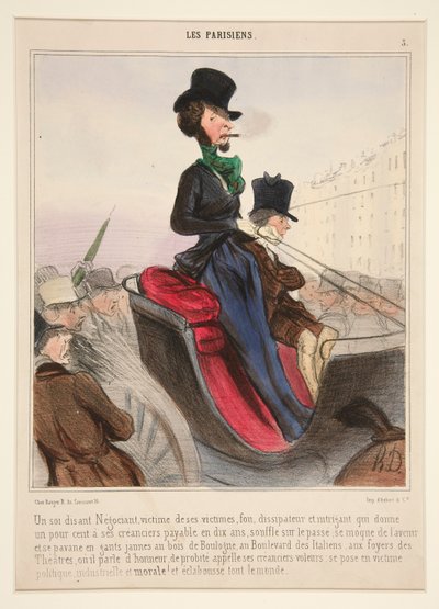 彼の犠牲者のいわゆるトレーダーの犠牲者 作： Honoré Daumier